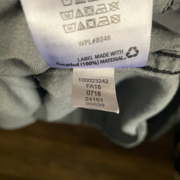 NWOT I-N-C Men's Black Mesh Camo Full Button Up Casual Shirt, Medium - Picture 8 of 9